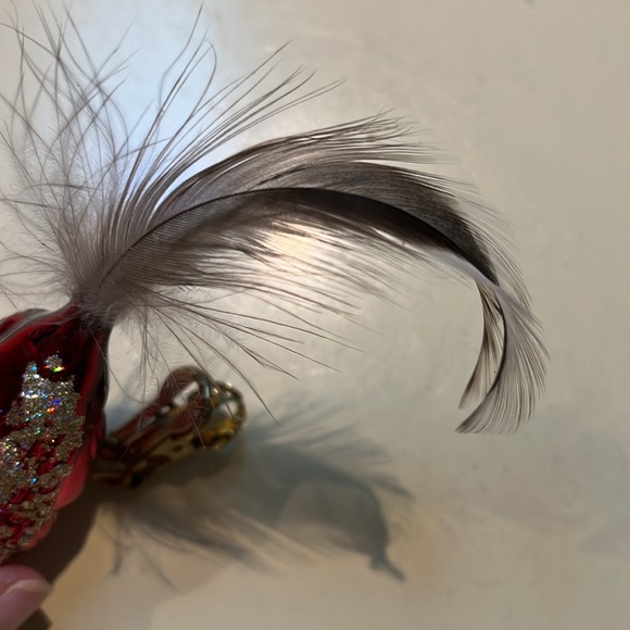 Martha Stewart Red Glass Birds Clip-on Christmas ornaments orig box Poland READ - Picture 9 of 16